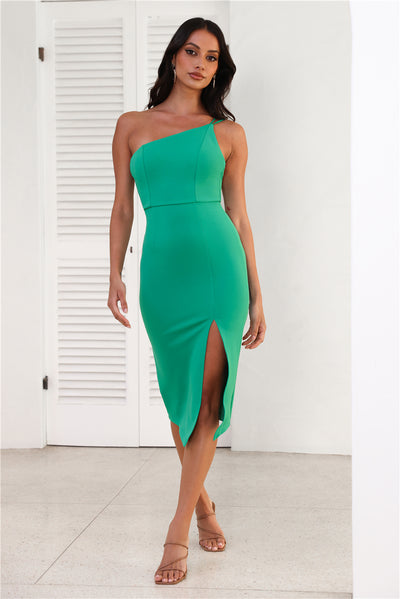 HELLO MOLLY Taking It Back Dress Green