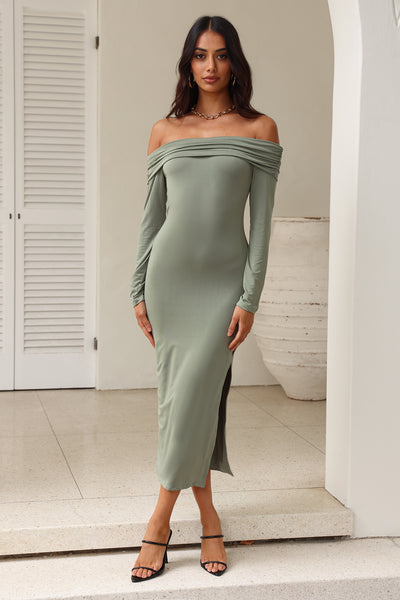 Your Destiny Midi Dress Green