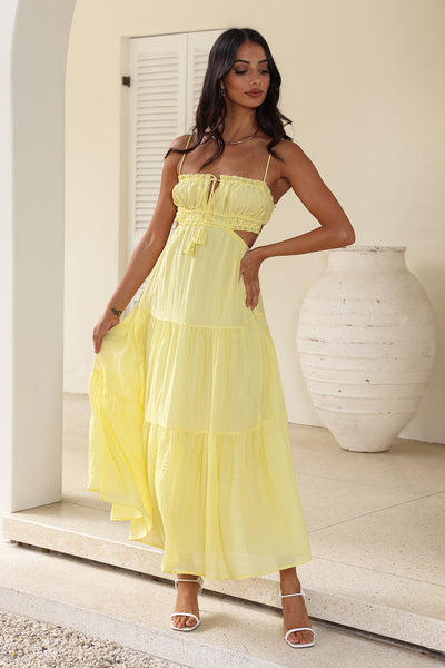 Magical Moments Maxi Dress Yellow