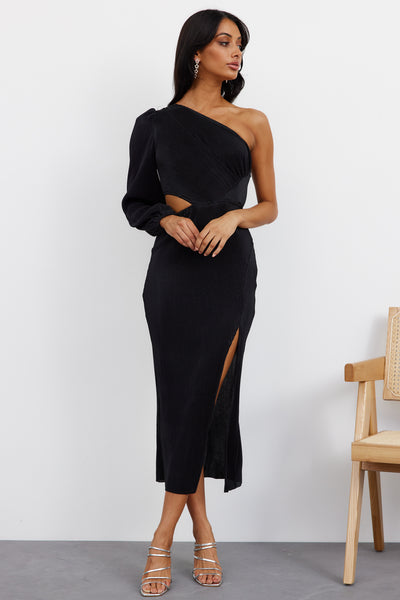 Honey Lover Midi Dress Black