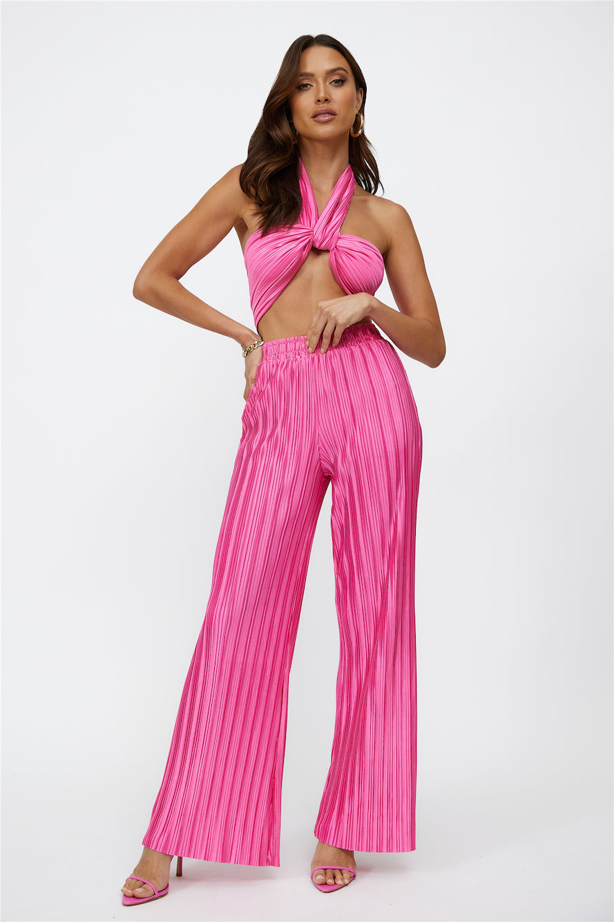 Set Heart Crop Pink