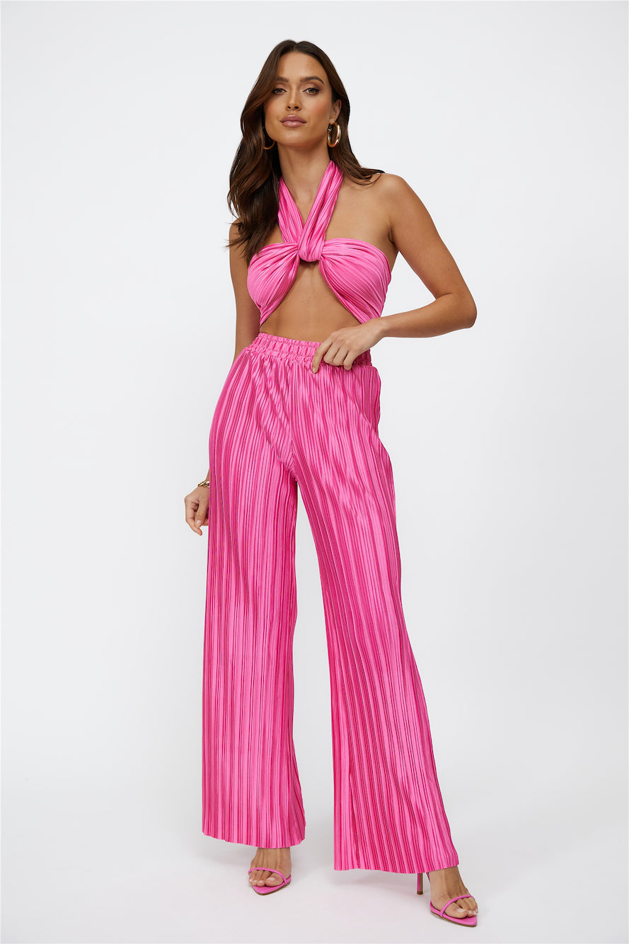 Set Heart Crop Pink