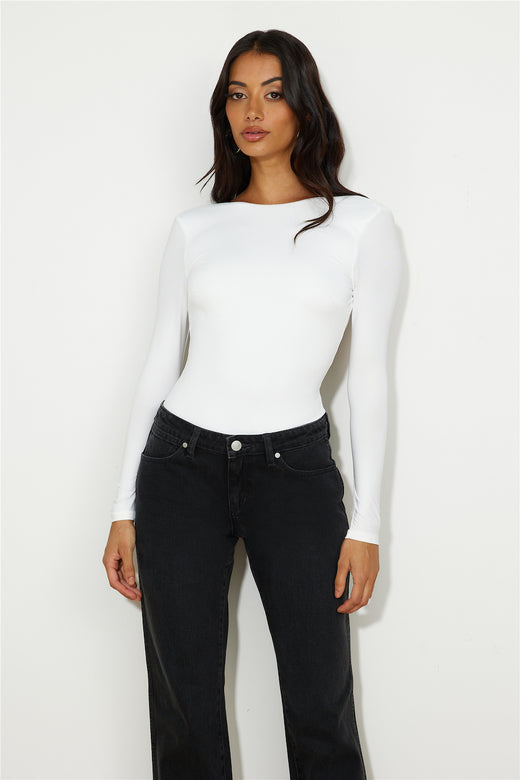 Wanna Be You Bodysuit White