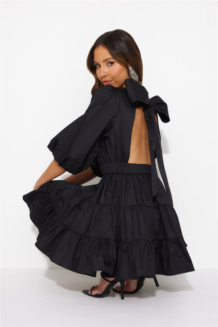 HELLO MOLLY Sweetest Treat Mini Dress Black