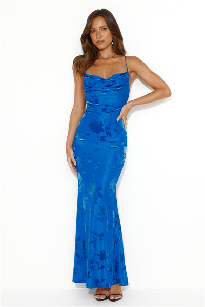 RUNAWAY Pretoria Maxi Dress Blue