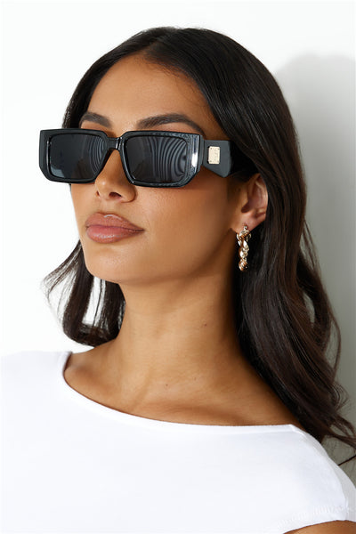 PETA AND JAIN Evans Sunglasses Black Black