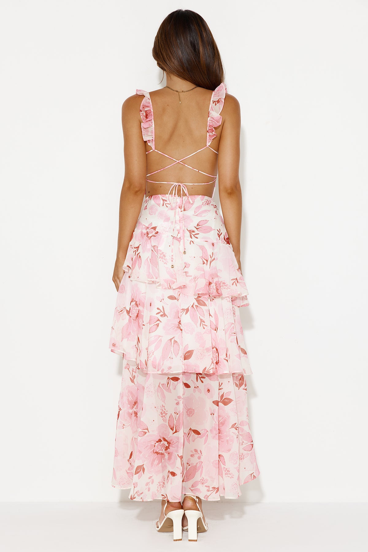 Refreshing Oasis Maxi Dress Pink