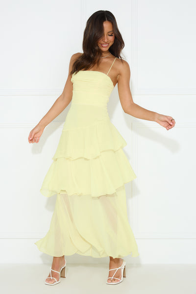 Awards For You Maxi Dress Yellow