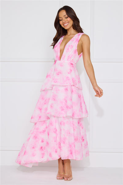 Splendor In The Night Maxi Dress Pink