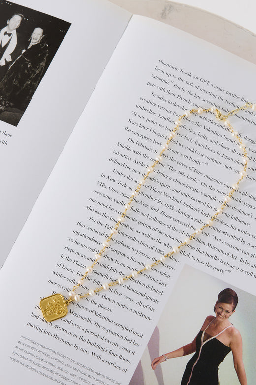 18k Gold Plated Sabrina Beaded Necklace Gold