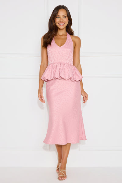 Yasmine Midi Skirt Pink