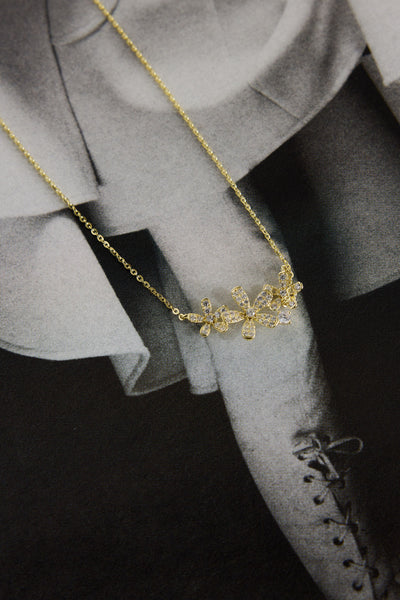 18k Gold Plated Golden Daisy Necklace Gold