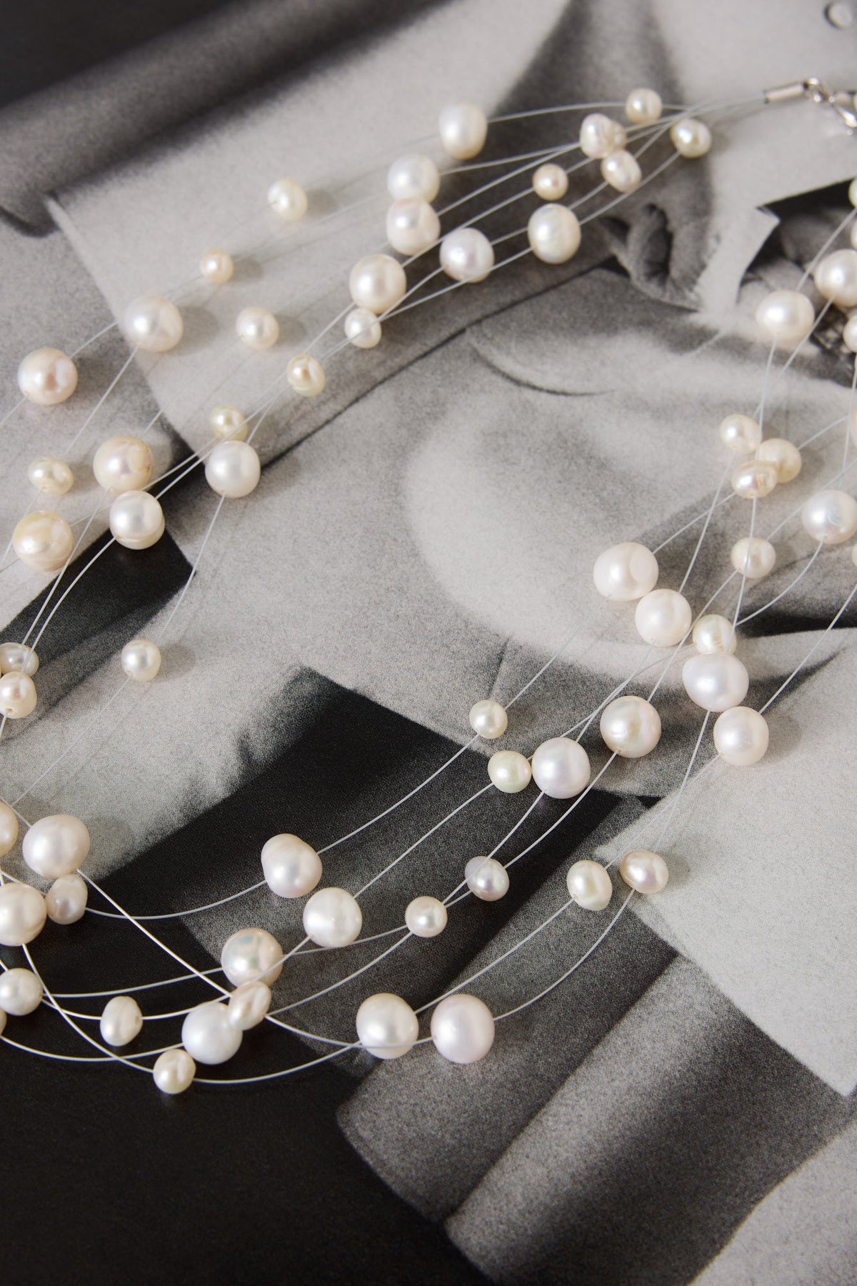 925 Silver Layla Freshwater Pearl Necklace Silver