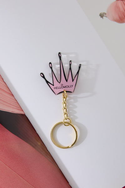 Crown Keyring Pink