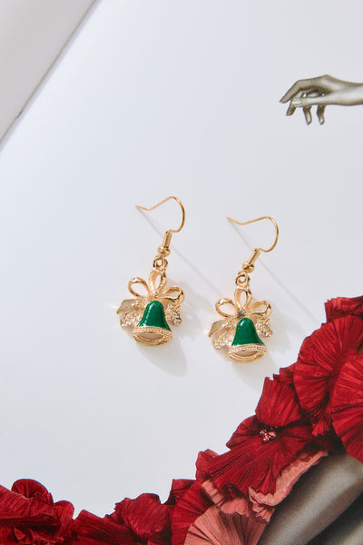 Jingle Bells Earrings Gold