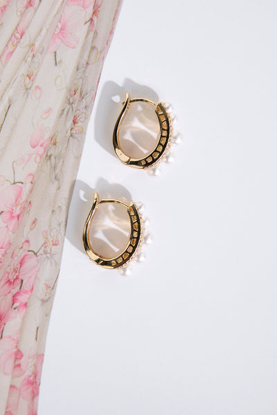 18k Gold Plated Becca Earrings Gold