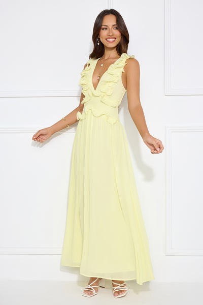 Light Embrace Maxi Dress Yellow