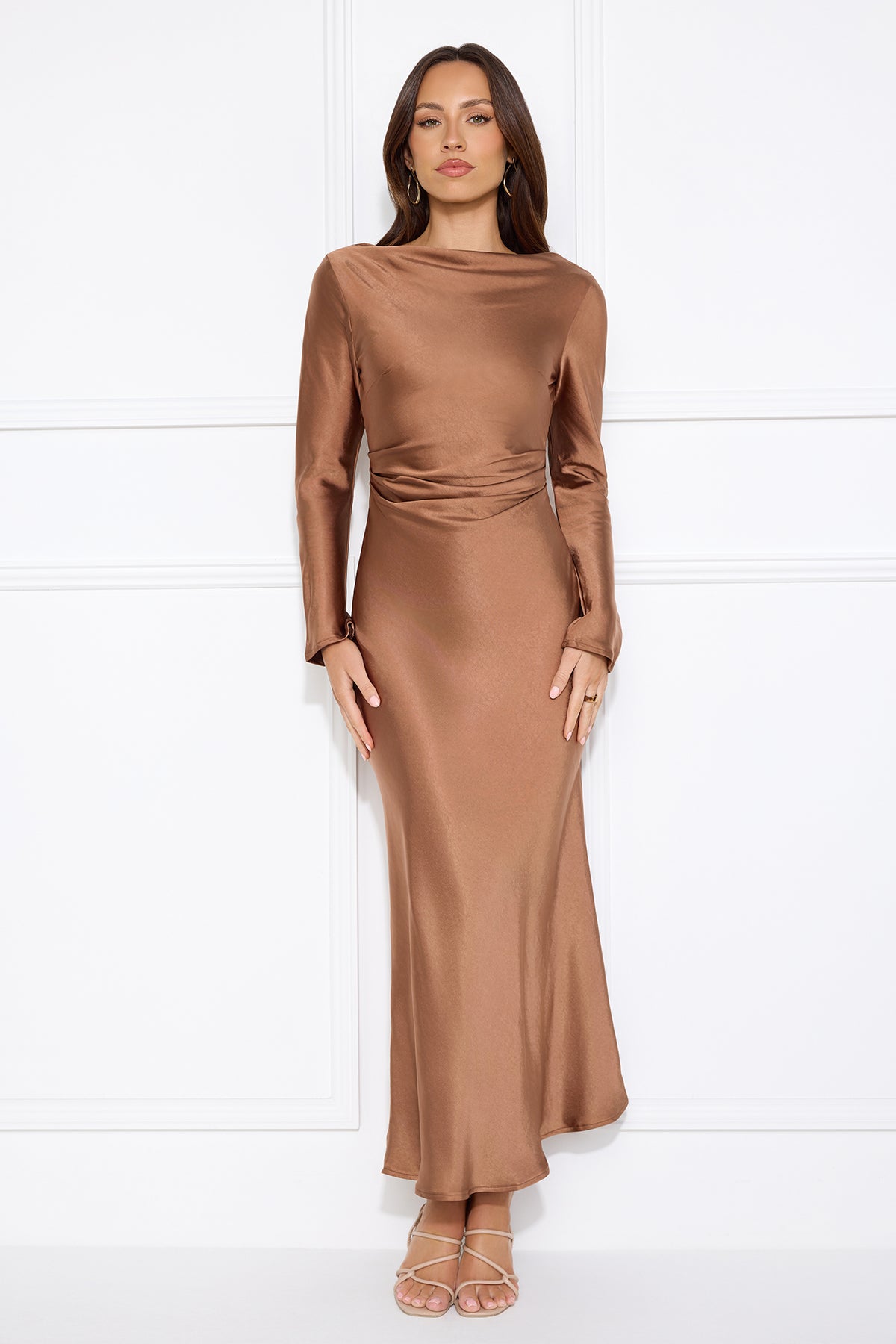 Classy Vibe Maxi Dress Brown