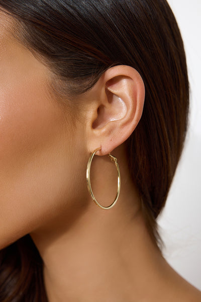 Luminance Hoop Earrings Gold