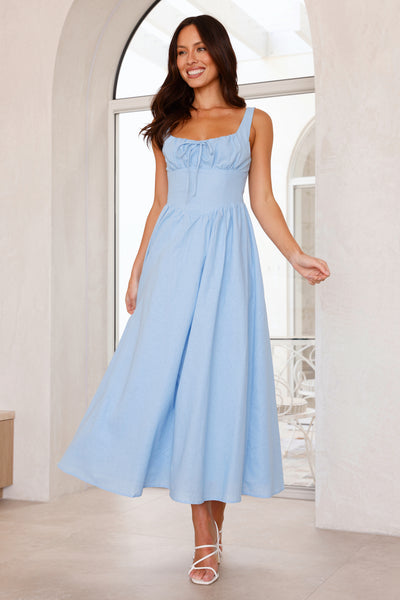 Sunlit Horizons Maxi Dress Blue