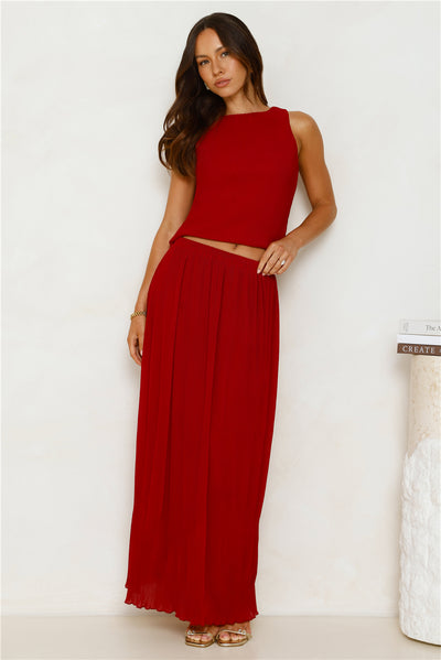 Nahla Maxi Skirt Cherry