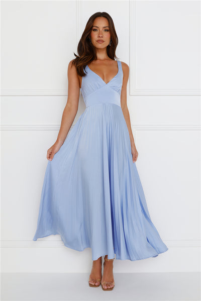 Dazzling Opulence Maxi Dress Blue