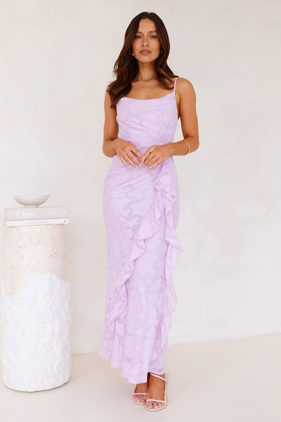 Fresh Rosebud Maxi Dress Lilac