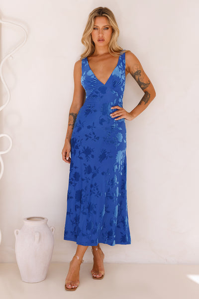 Sands of Summer Midi Dress Blue