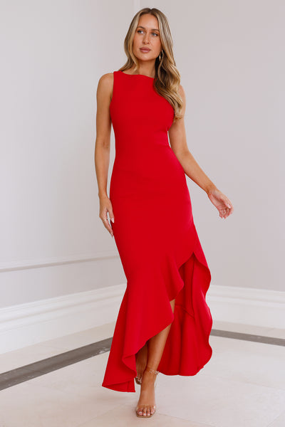 Party City Maxi Dress Red