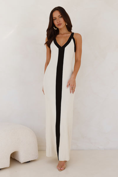 Same Days Ribbed Maxi Dress Cream