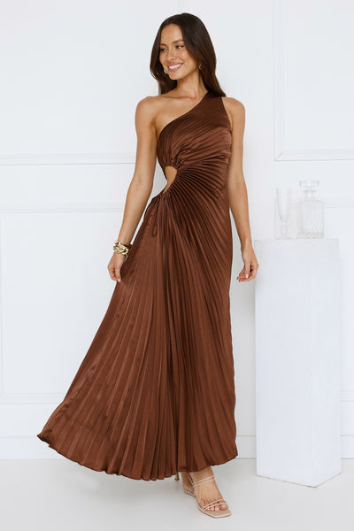 Season Of Weddings Maxi Dress Brown