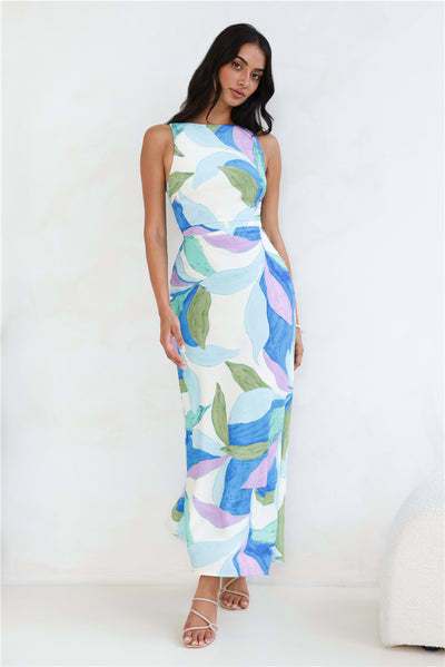 Technicolor Love Maxi Dress Print