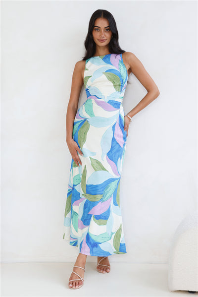 Technicolor Love Maxi Dress Print