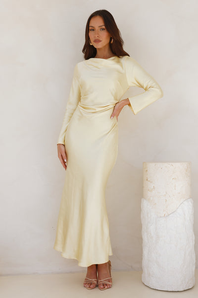 Classy Vibe Maxi Dress Yellow