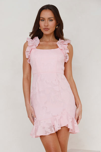 Festive Fling Mini Dress Blush