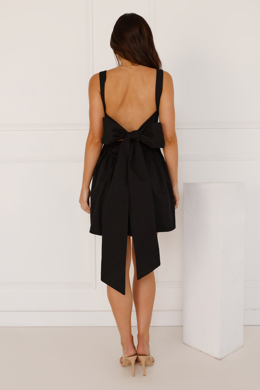 Daydreaming In Paris Mini Dress Black