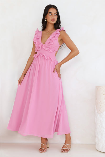 Light Embrace Maxi Dress Pink