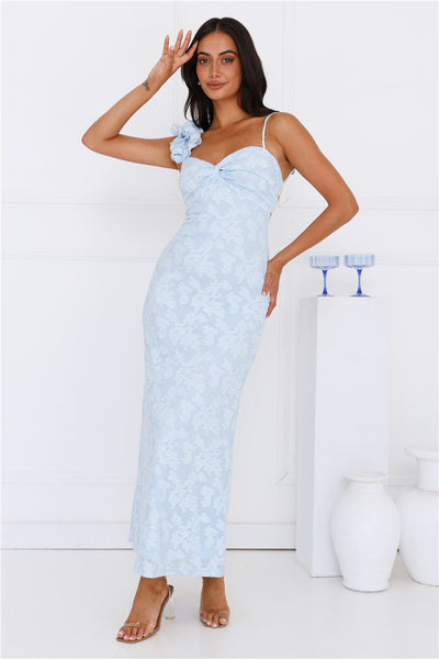 Nights Of Delight Maxi Dress Blue