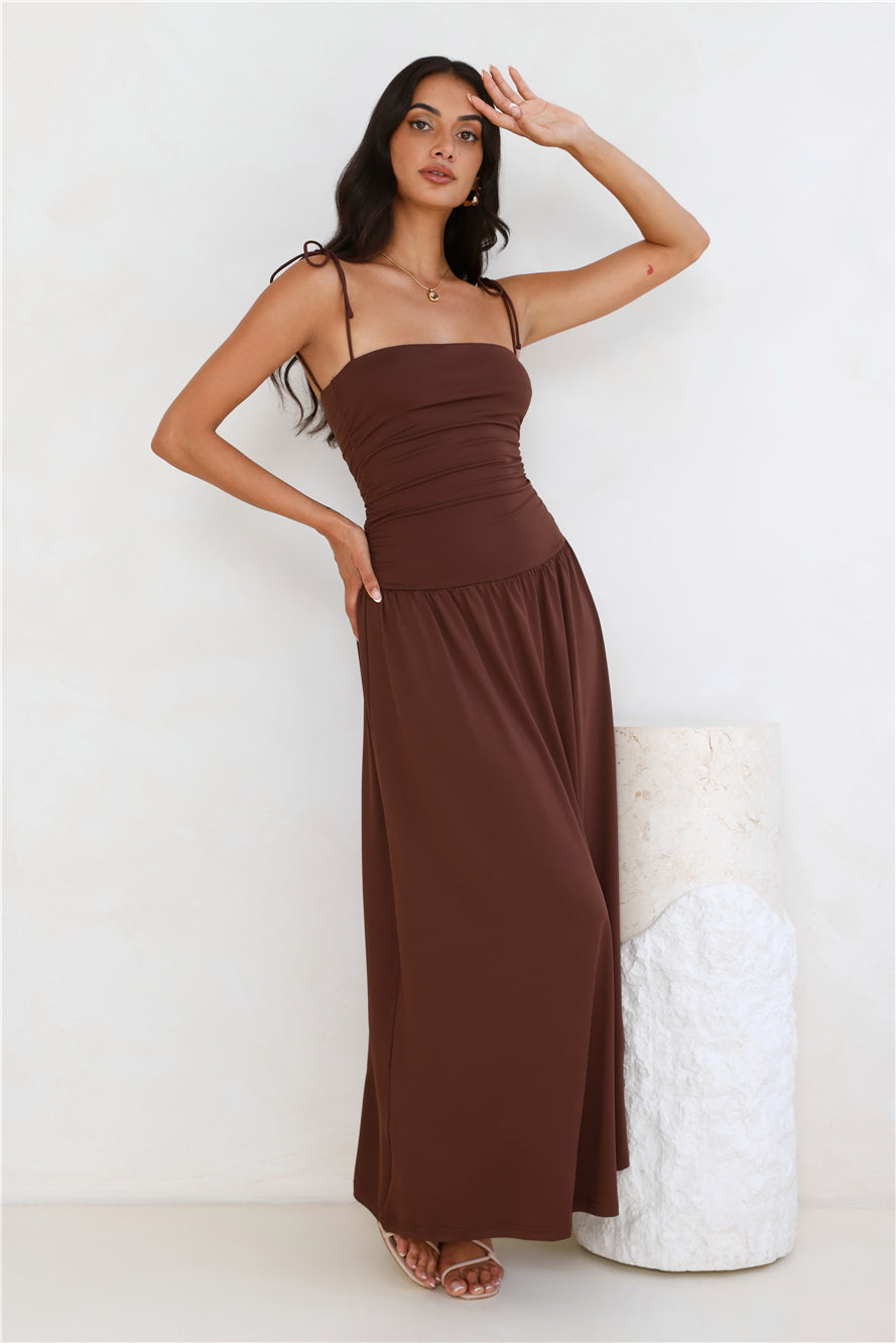 Dream Strides Maxi Dress Brown