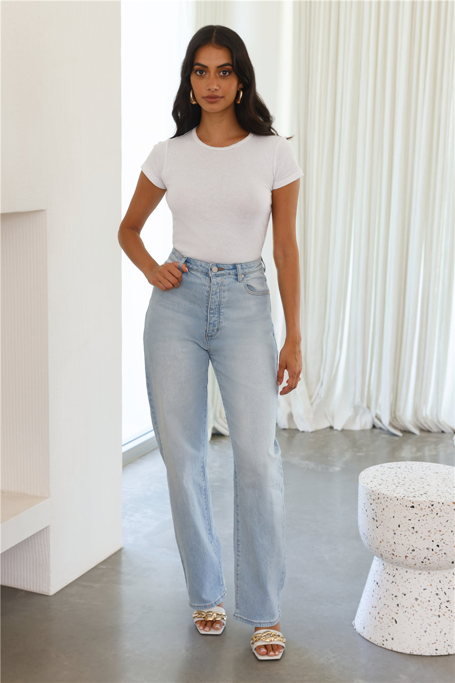 ABRAND A Carrie Jean Odessa Rcy Light Vintage Blue