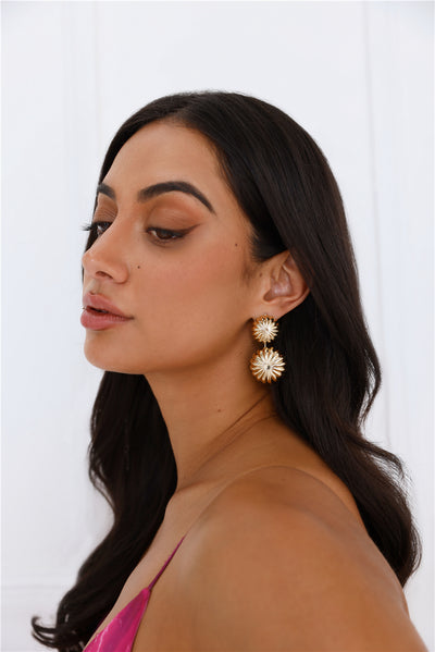 18k Gold Plated Sunlight Earrings Gold