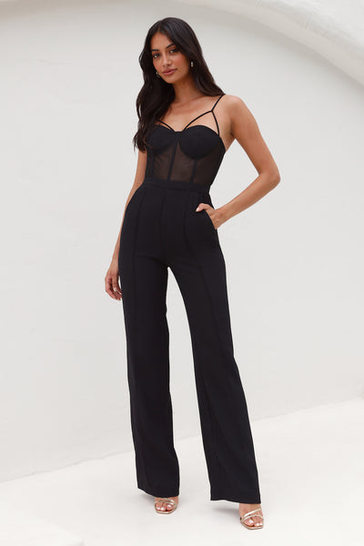 Mission To Party Jumpsuit Black