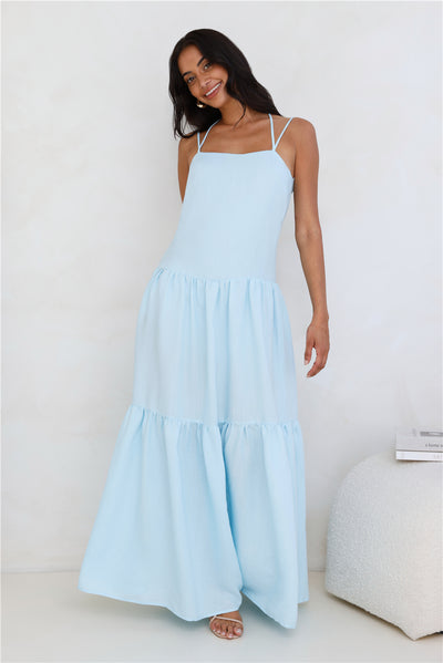 Diamond Affair Maxi Dress Blue