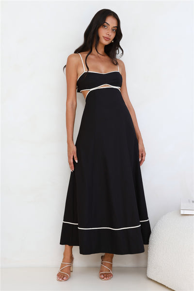 Island Dreamer Maxi Dress Black