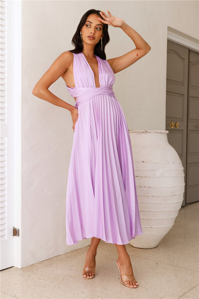 Prime Asset Midi Dress Lilac