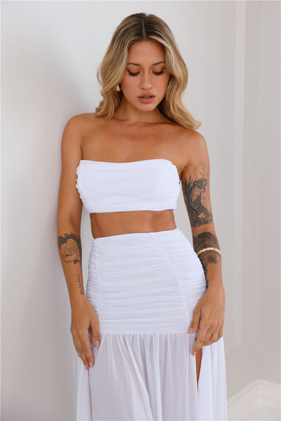 Seaside Celebrations Crop Top White