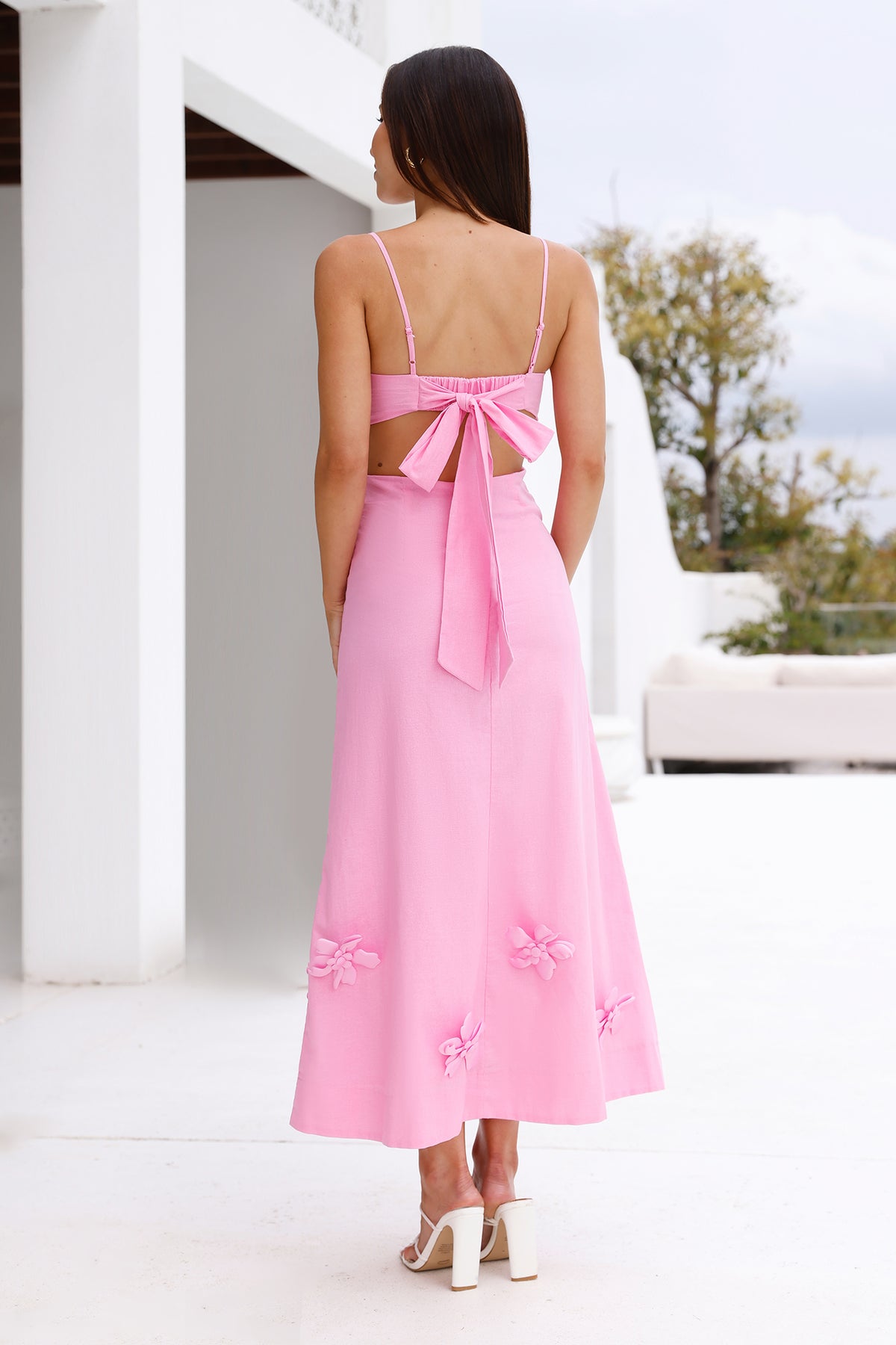 Lush Blooms Maxi Dress Pink