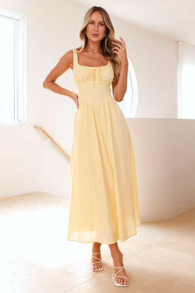 Sunlit Horizons Maxi Dress Yellow