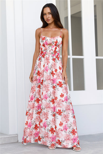 Petals Of Summer Maxi Dress Floral