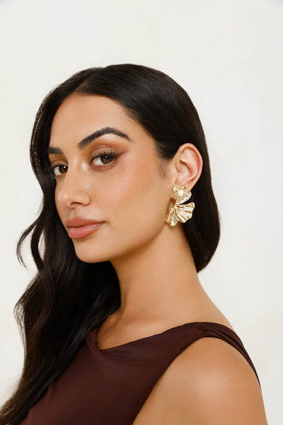 Playful Luxe Earrings Gold